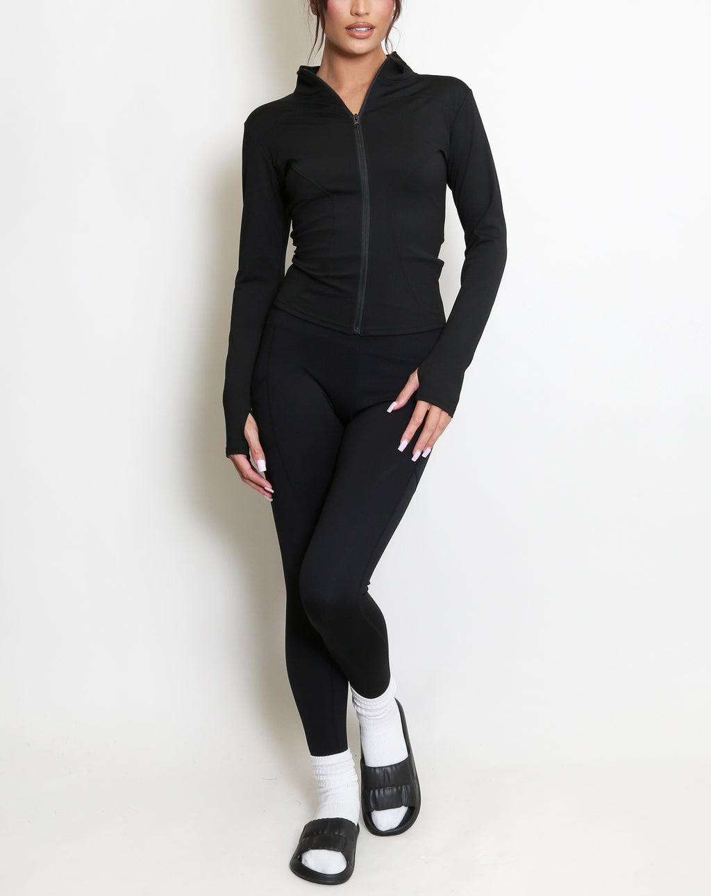 Top And Leggings Long Sleeve Active Set