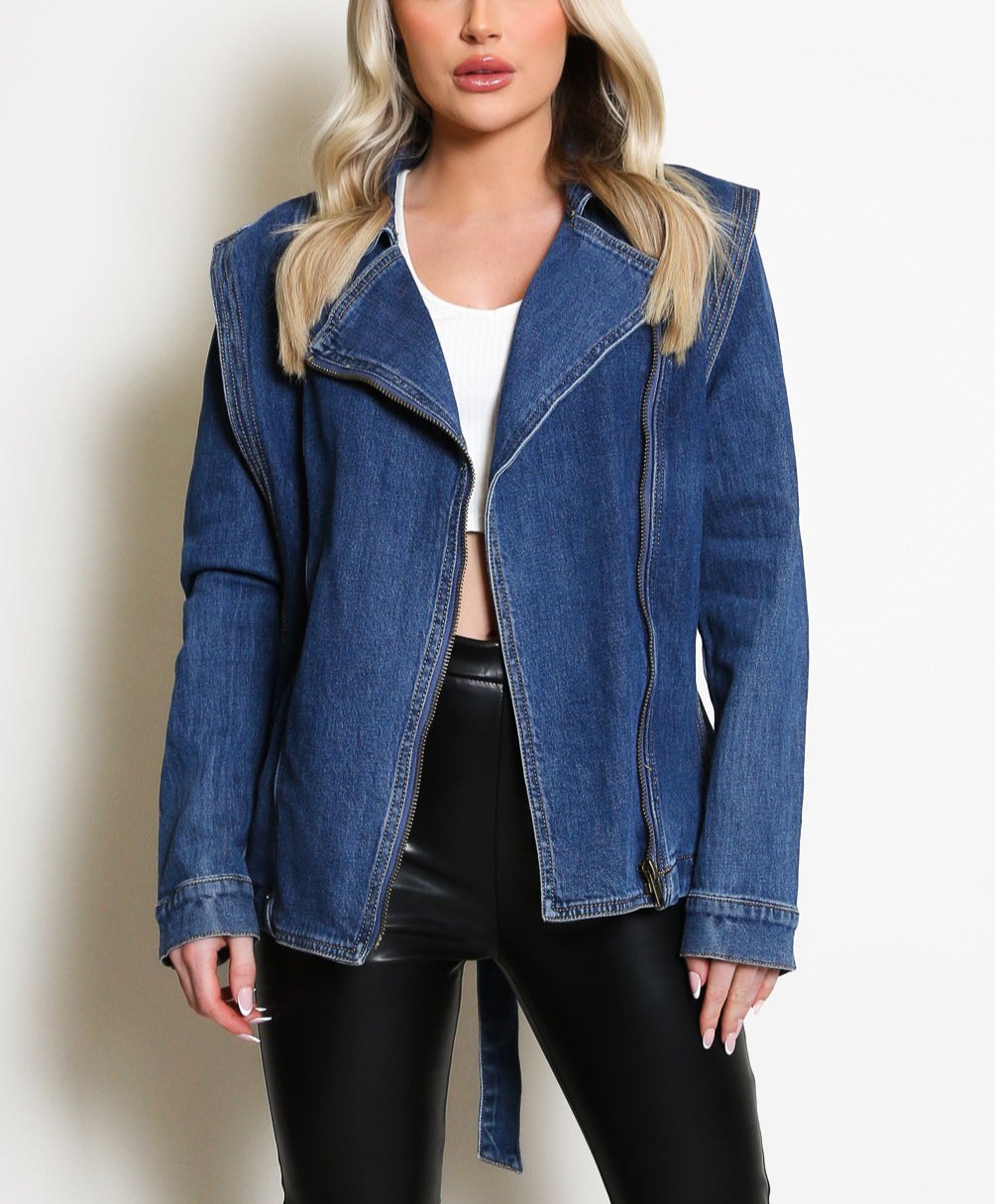 Belted Denim Jacket