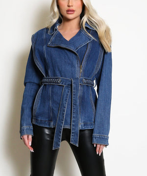 Belted Denim Jacket
