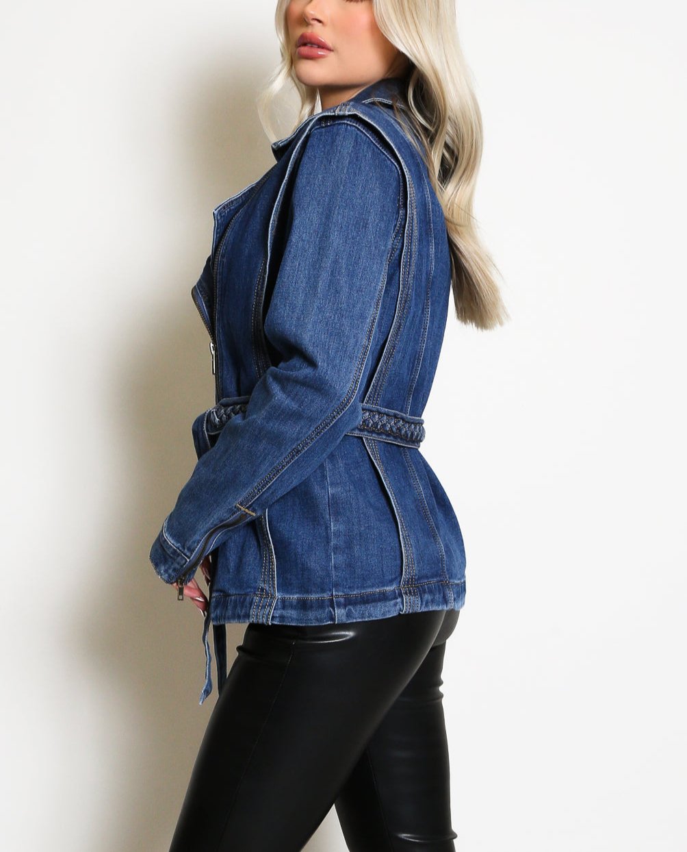 Belted Denim Jacket