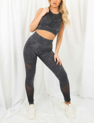 Acid Wash Gym Set