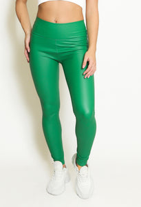 High Waist Sleek PU Leggings