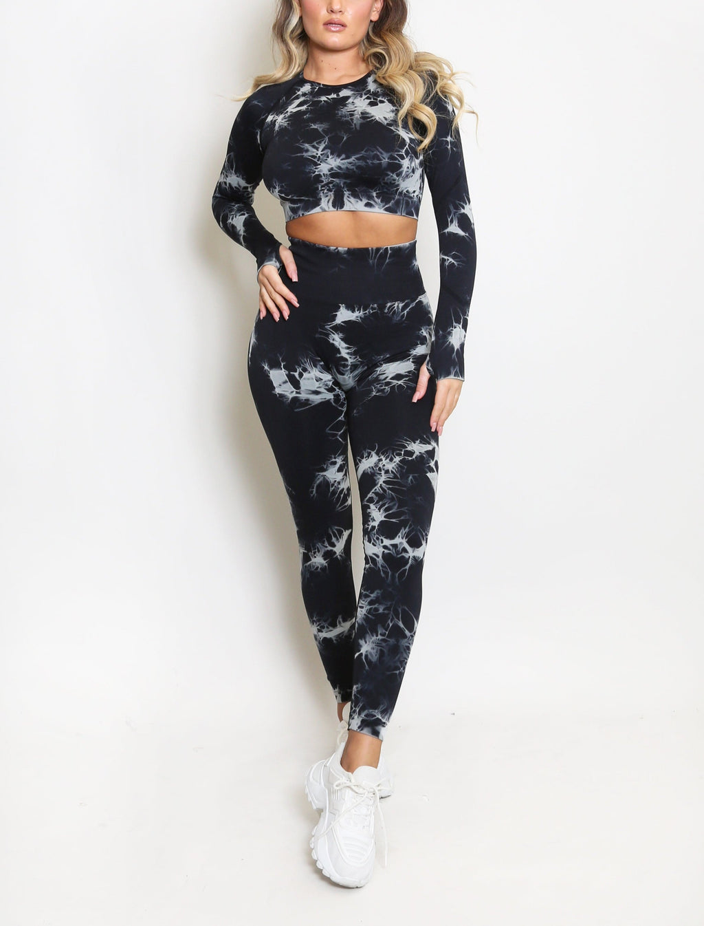 Tie Dye Tops And Leggings Set