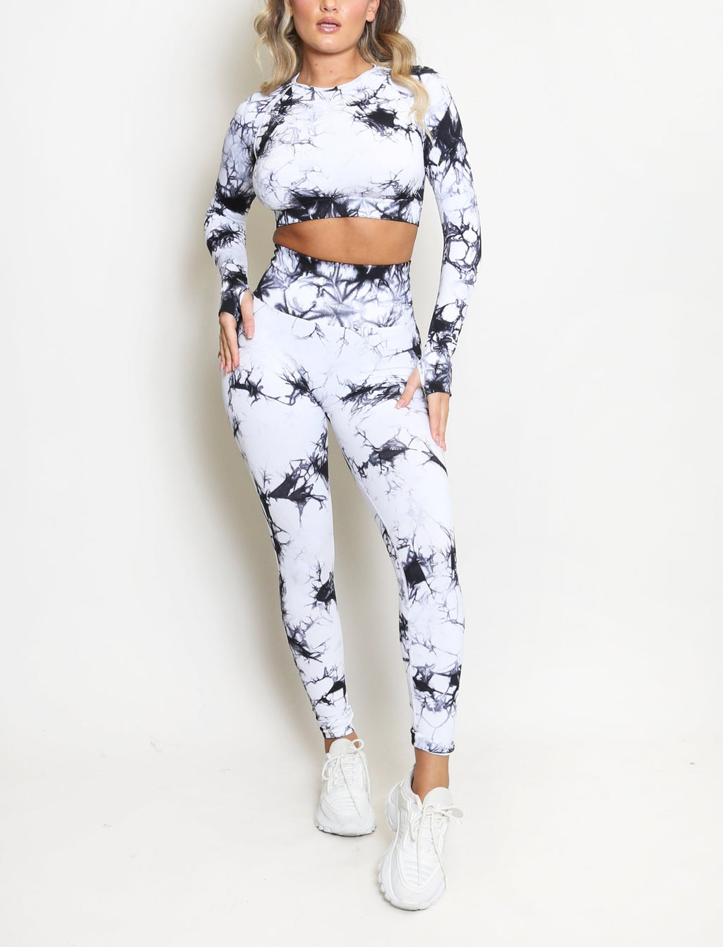 Tie Dye Tops And Leggings Set