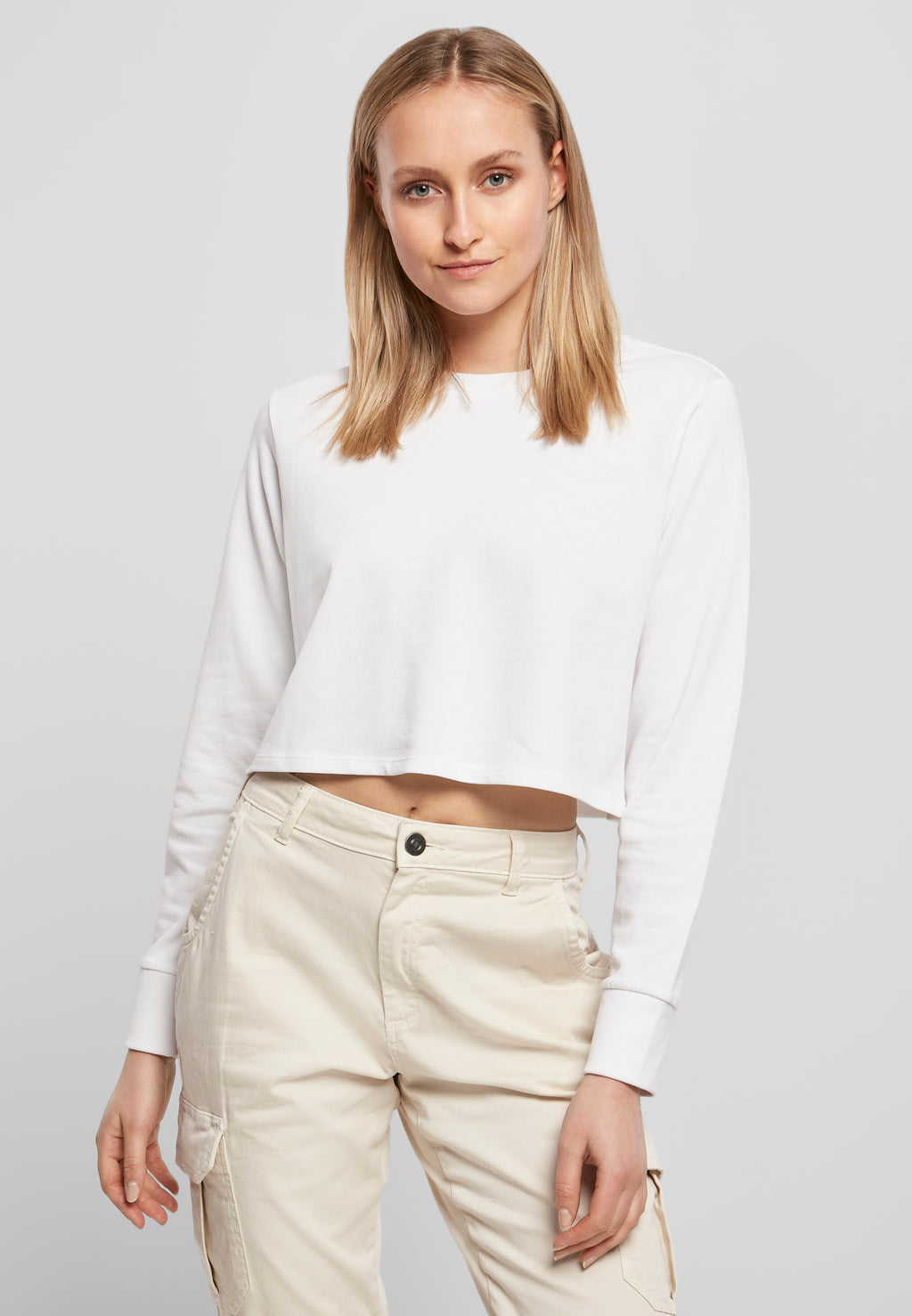 Cropped Crew Jumper