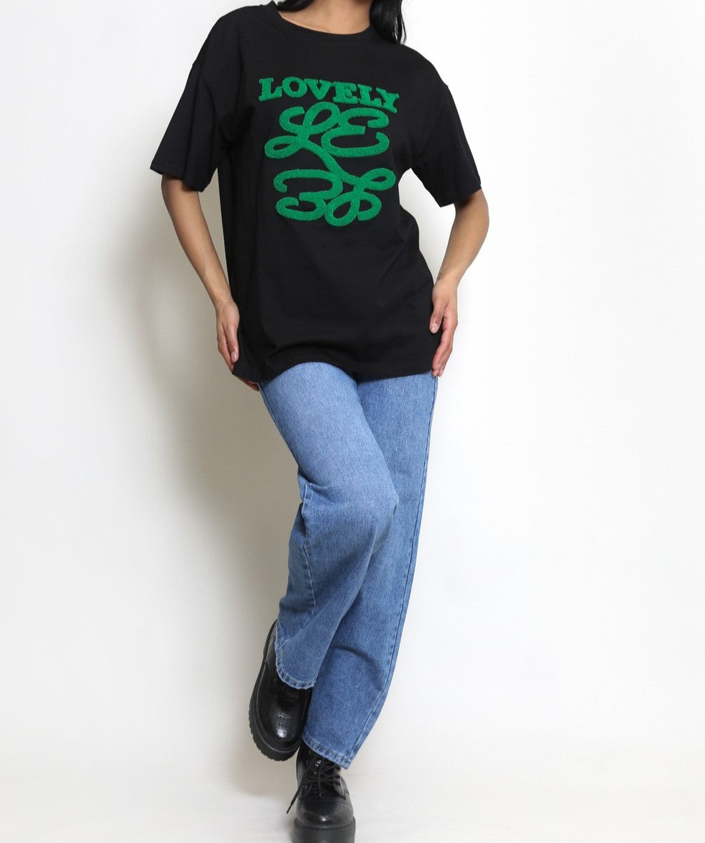 Lovely Slogan Print T-Shirt