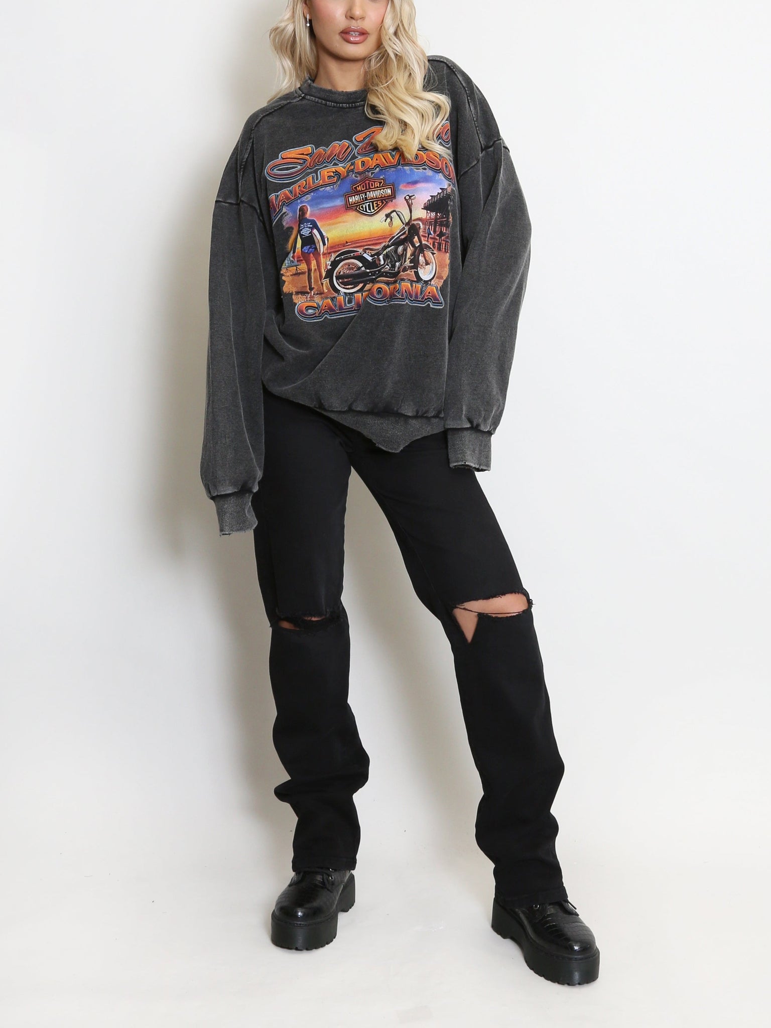 California Biker Girl Sweatshirt
