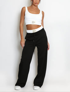 Contrast Bralet and Trouser Set