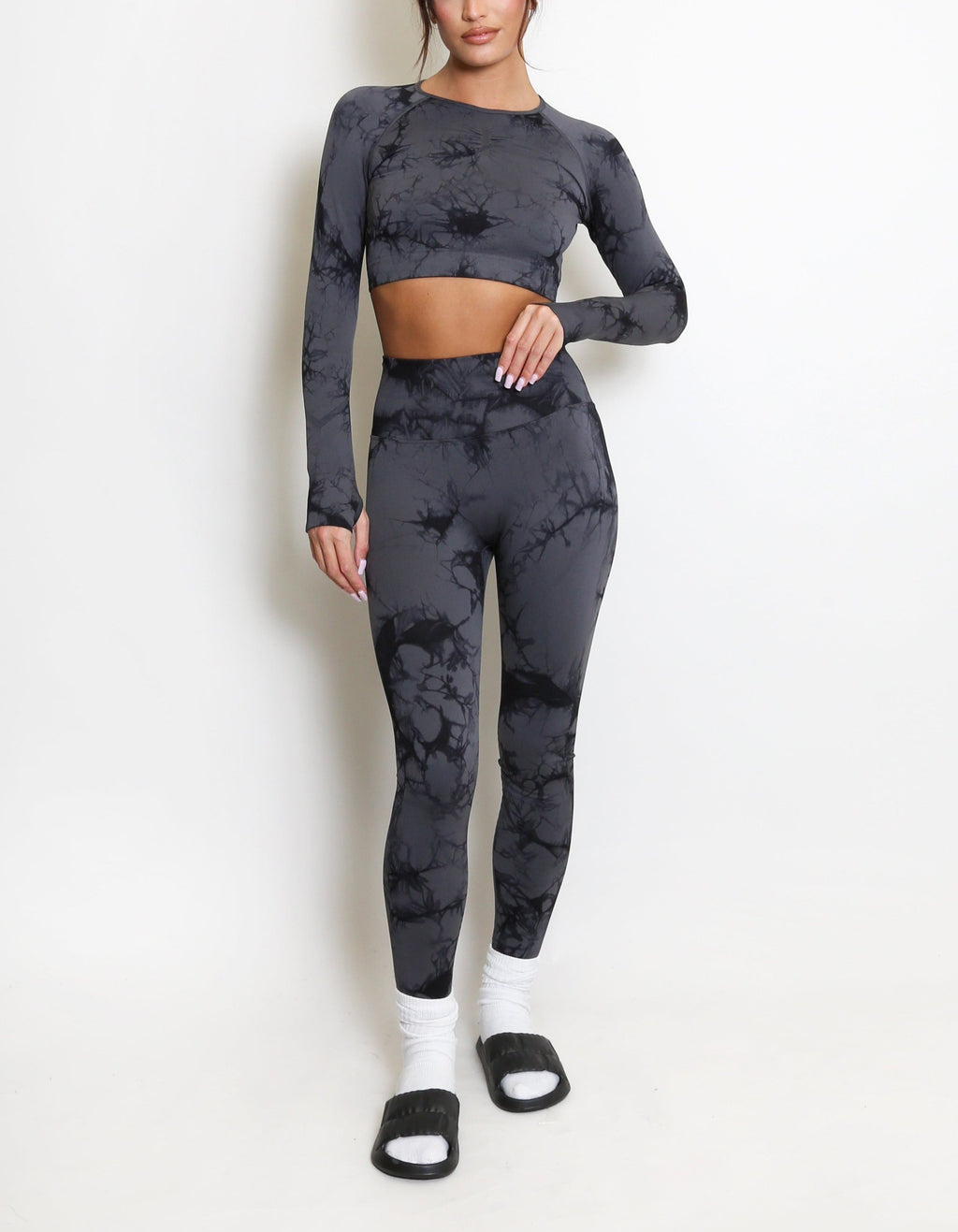 Tie Dye Tops And Leggings Set
