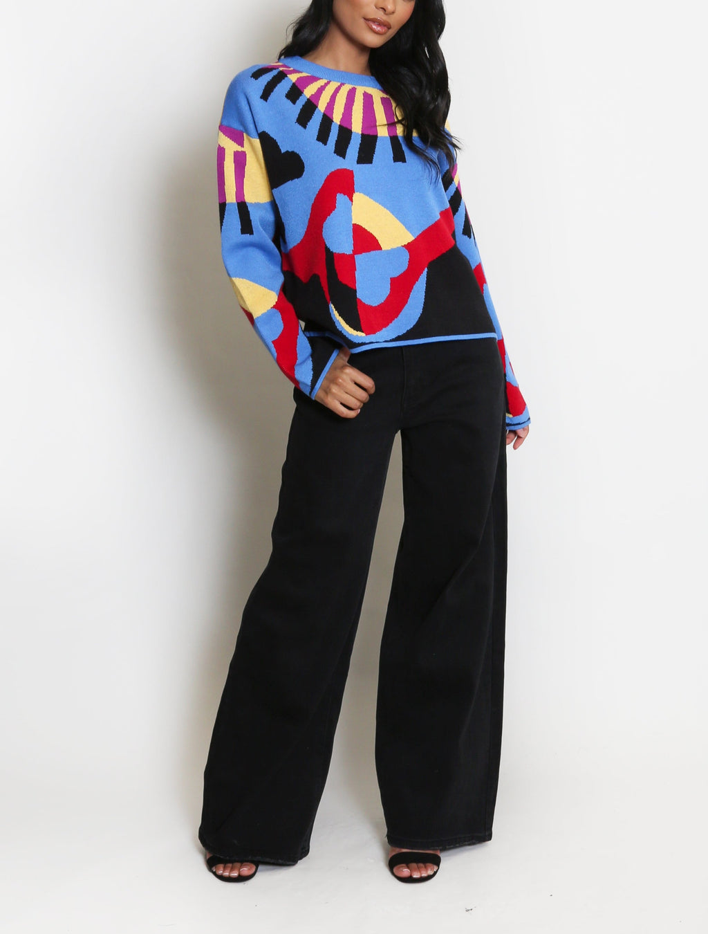Art Deco Print Jumper