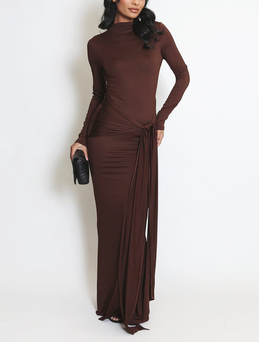 Front Tie Maxi Dress