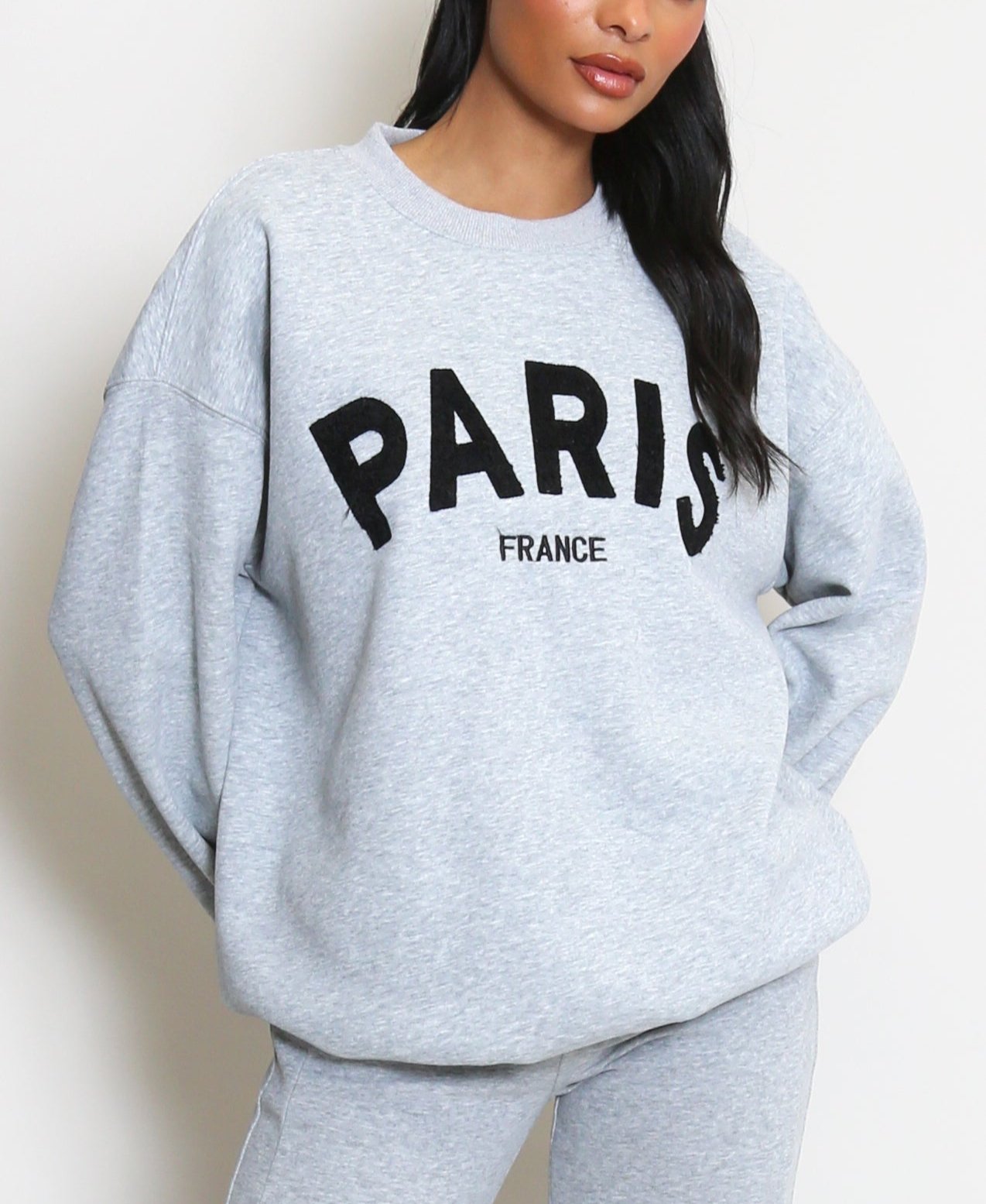 PARIS Embossed Sweatshirt