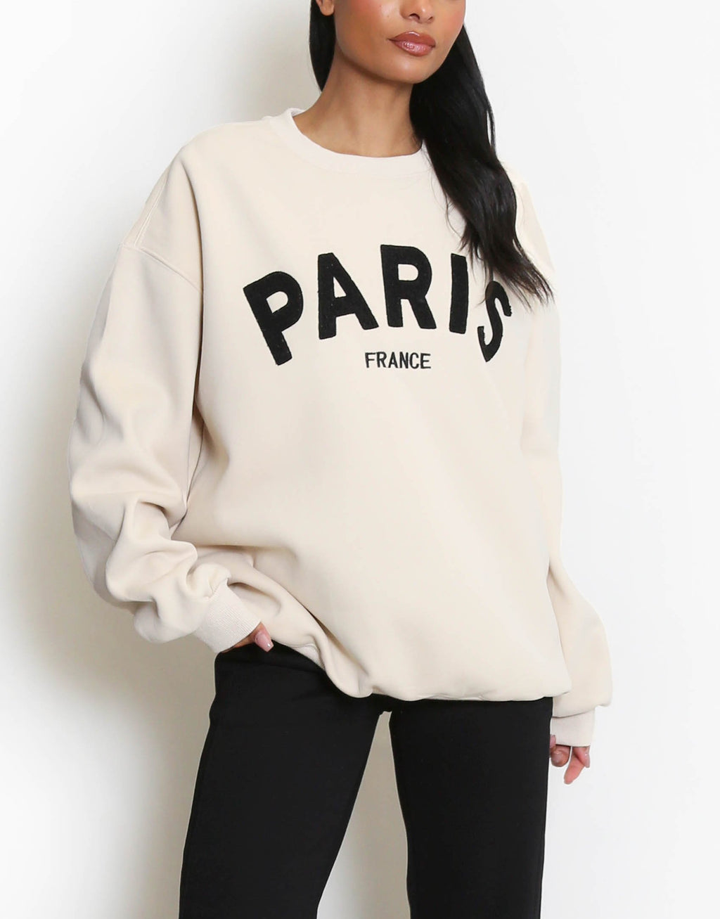 PARIS Embossed Sweatshirt