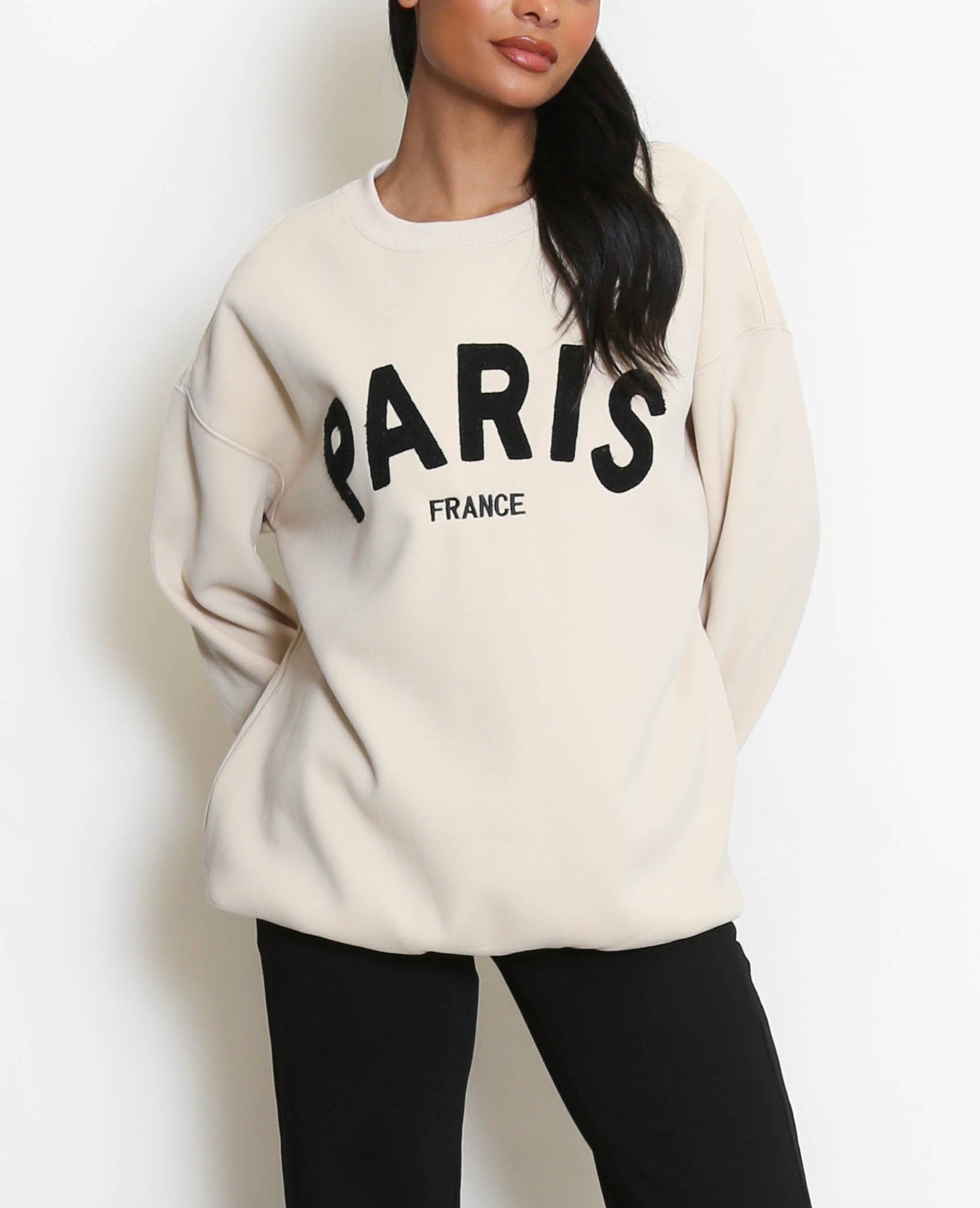 PARIS Embossed Sweatshirt