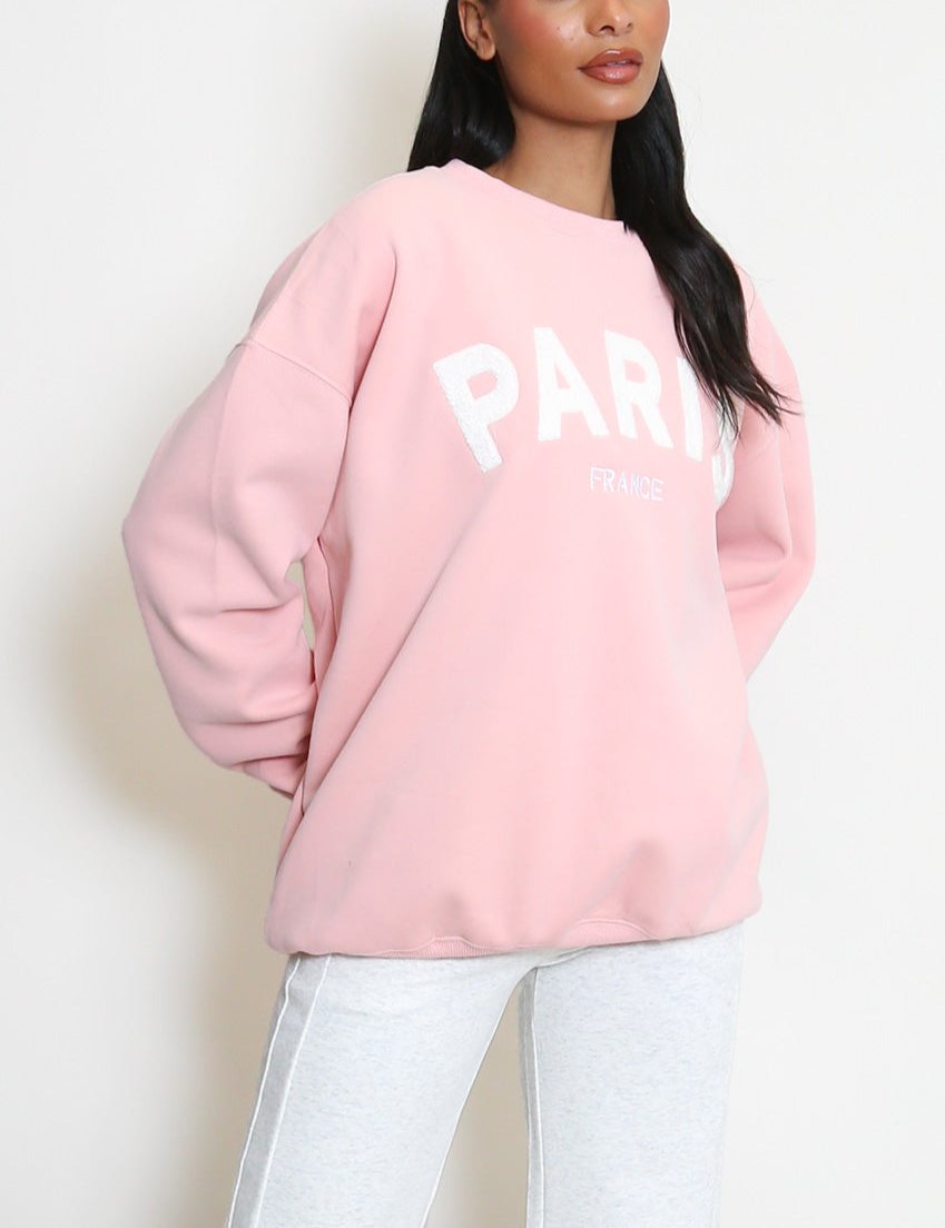PARIS Embossed Sweatshirt