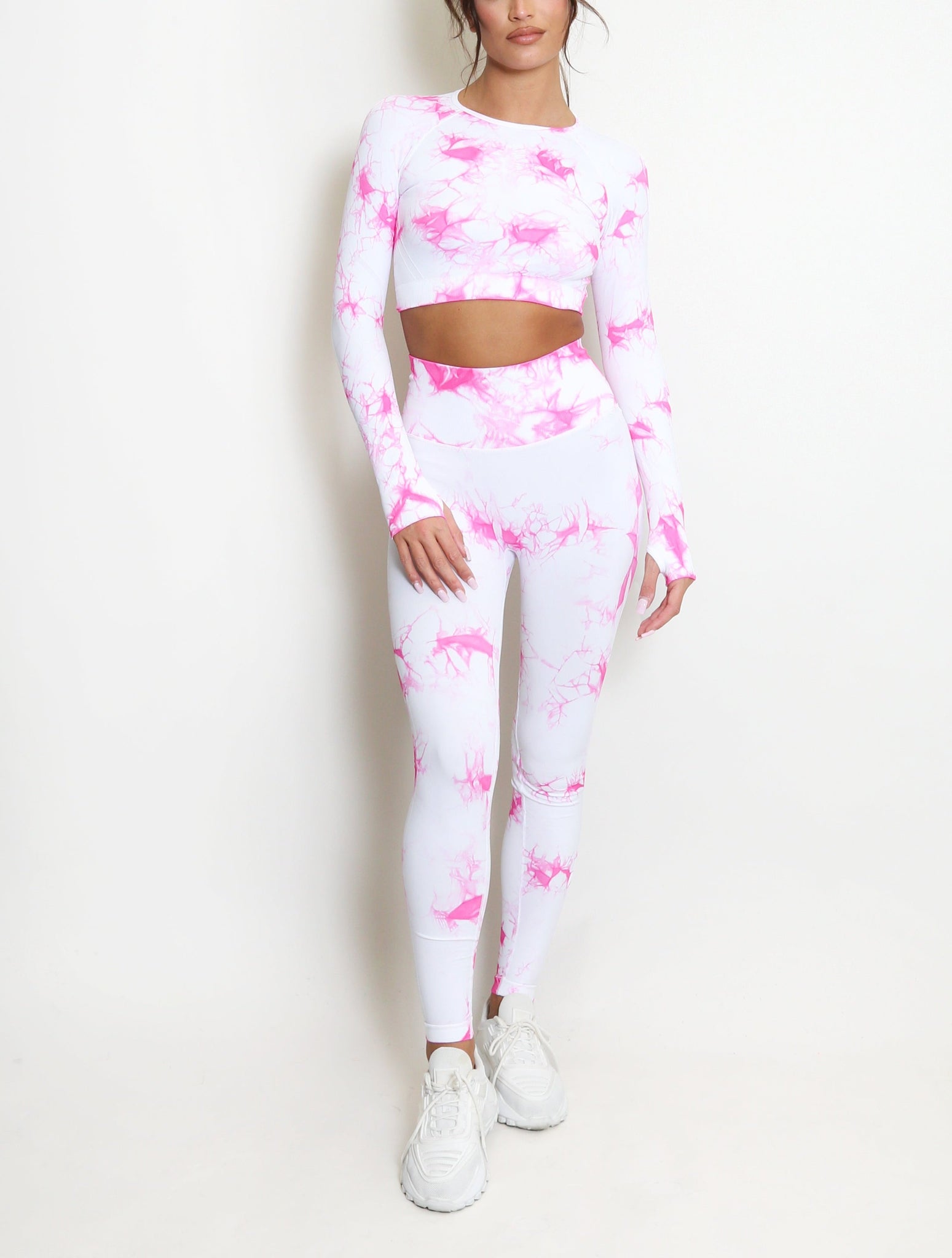 Tie Dye Tops And Leggings Set