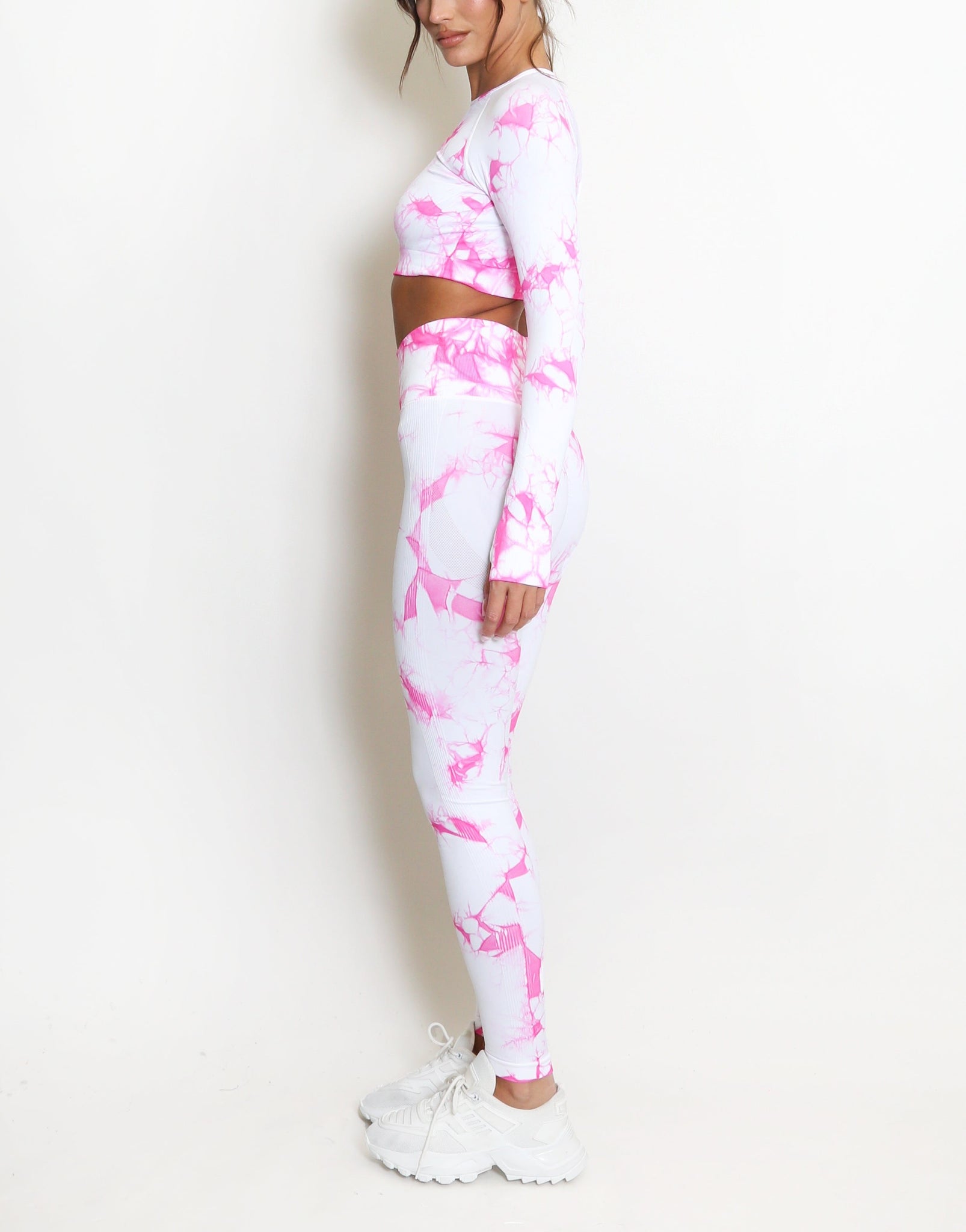 Tie Dye Tops And Leggings Set