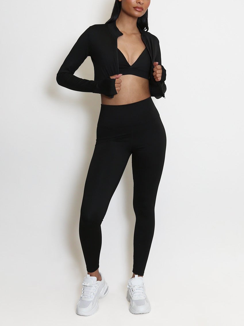 Active Gym Set with Jacket