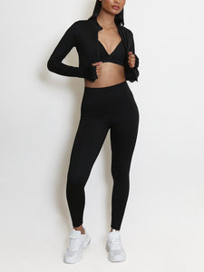 Active Gym Set with Jacket