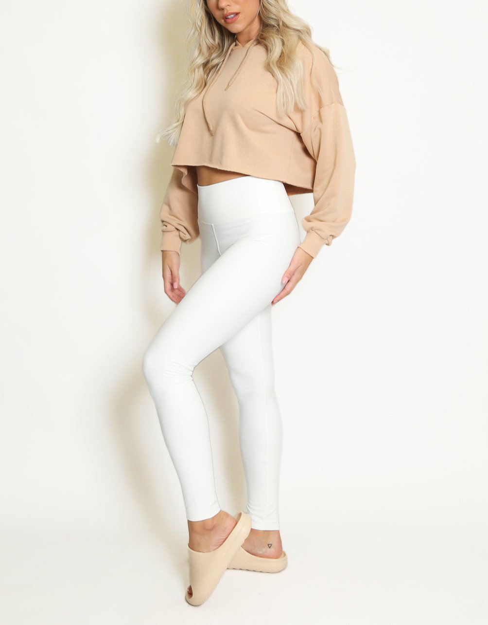 High Waist Sleek PU Leggings