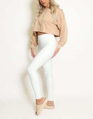 High Waist Sleek PU Leggings