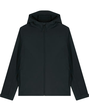 MENS HOODED SOFTSHELL JACKET