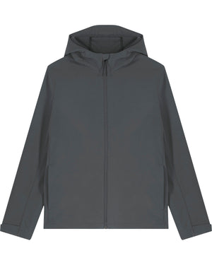 MENS HOODED SOFTSHELL JACKET