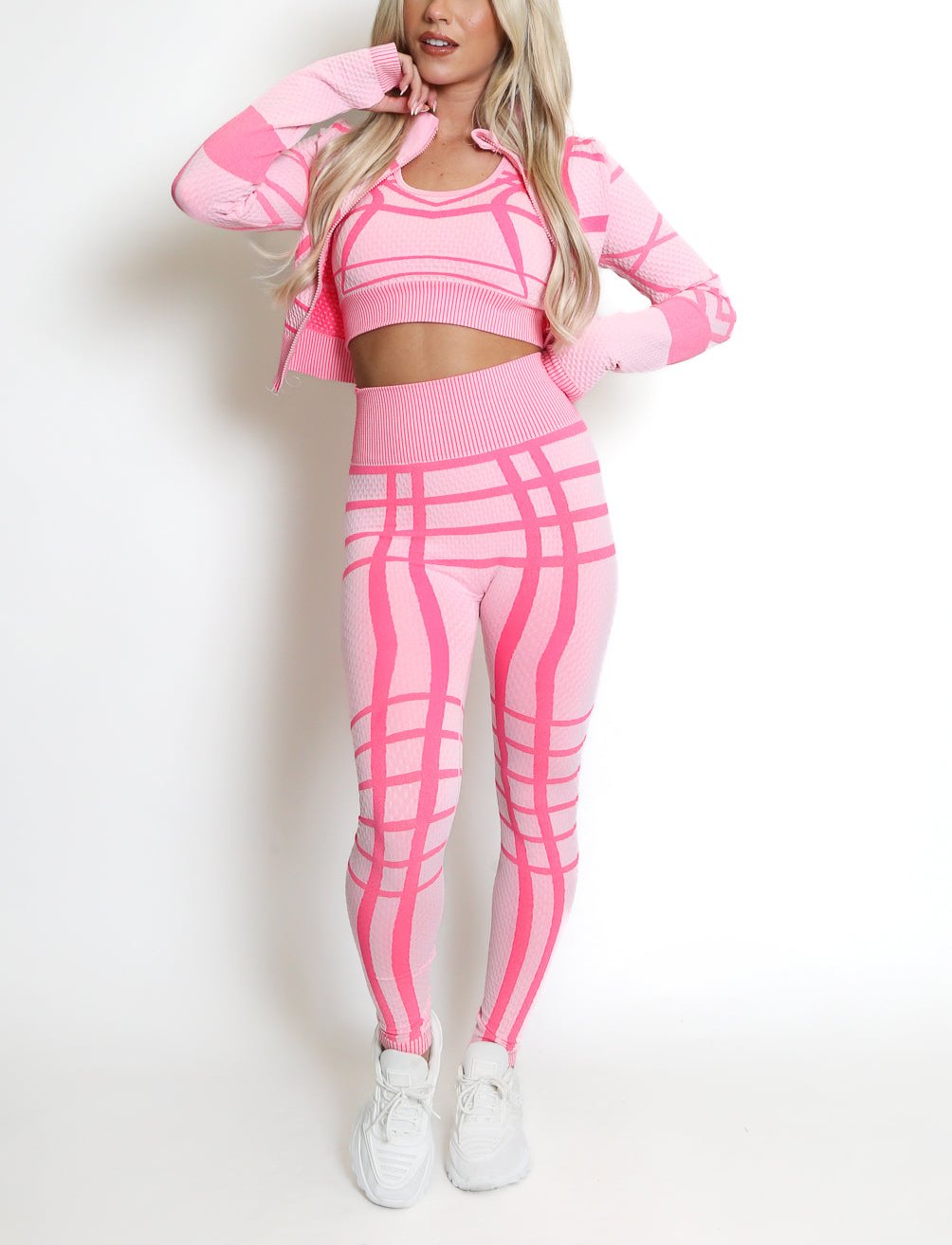 Printed Three Piece Gym set