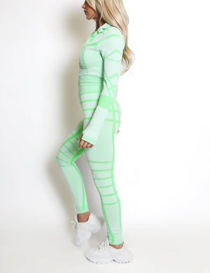 Printed Three Piece Gym set