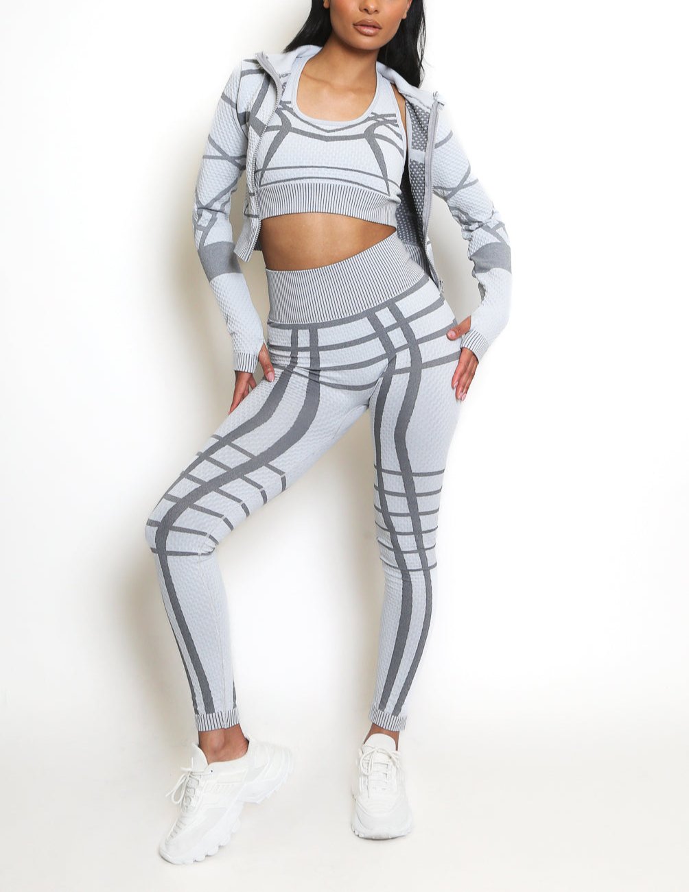 Printed Three Piece Gym set
