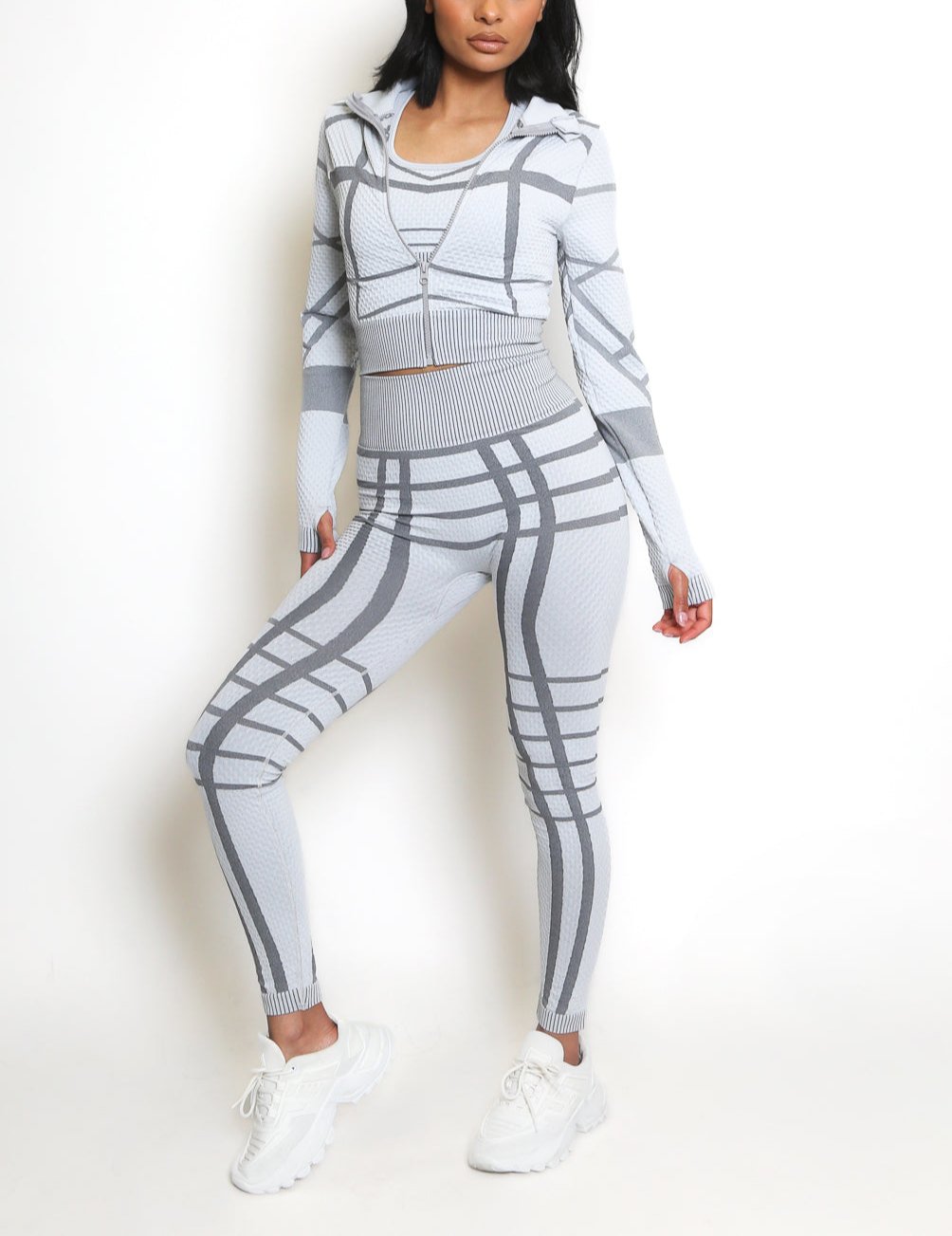 Printed Three Piece Gym set