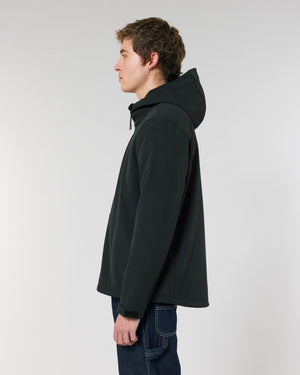 MENS HOODED SOFTSHELL JACKET