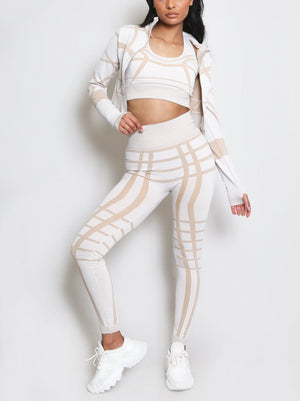 Printed Three Piece Gym set