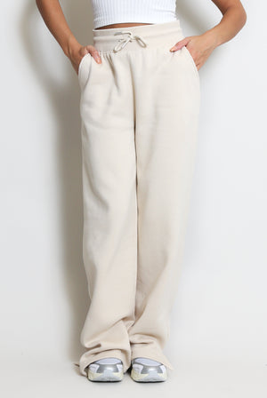 Wide Leg Split Hem Jogger