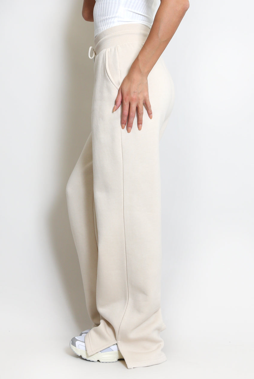 Wide Leg Split Hem Jogger