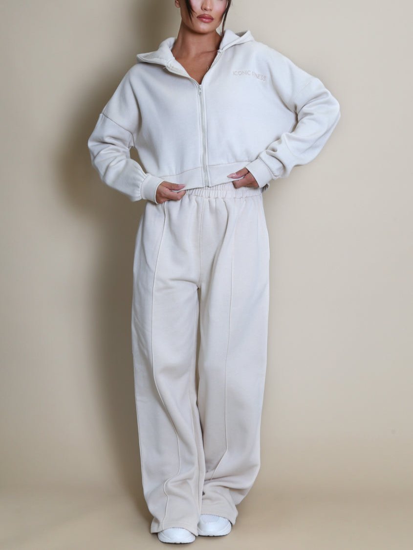 Iconic Hooded And Wide Leg Jogger Set