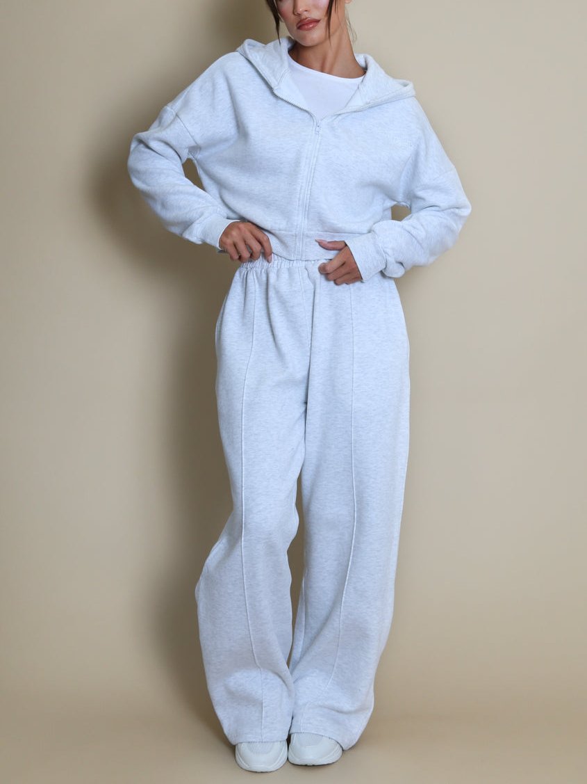 Iconic Hooded And Wide Leg Jogger Set