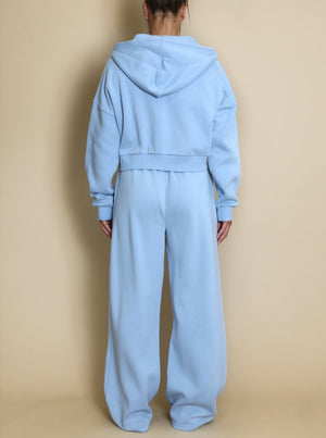 Iconic Hooded And Wide Leg Jogger Set