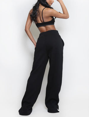 Wide Leg Split Hem Jogger