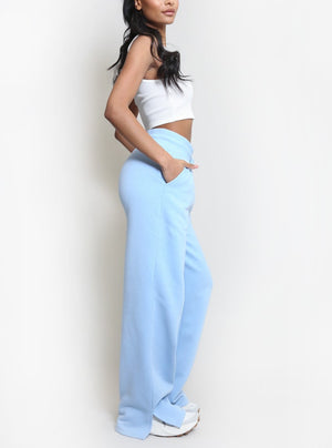 Wide Leg Split Hem Jogger