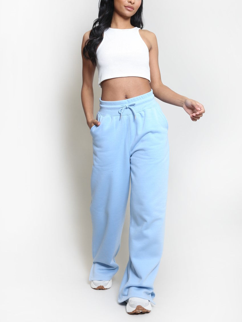 Wide Leg Split Hem Jogger