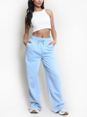 Wide Leg Split Hem Jogger