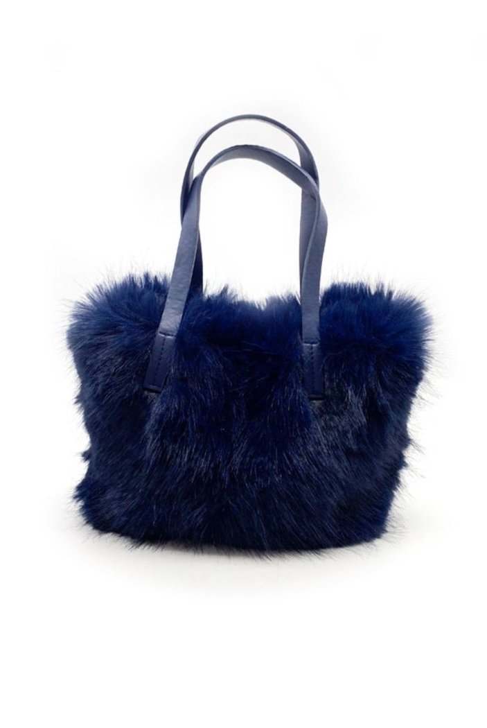 Faux Fur Mini Tote Grab Bag