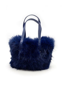 Faux Fur Mini Tote Grab Bag