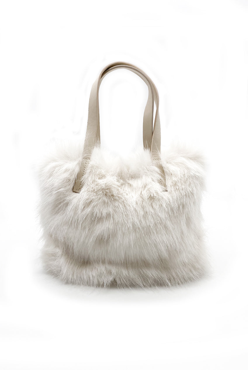 Faux Fur Mini Tote Grab Bag
