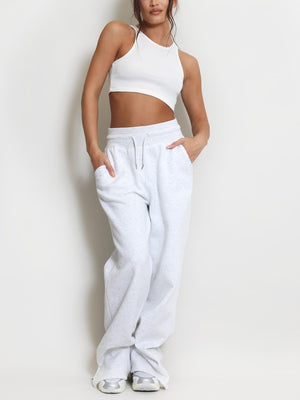 Wide Leg Split Hem Jogger