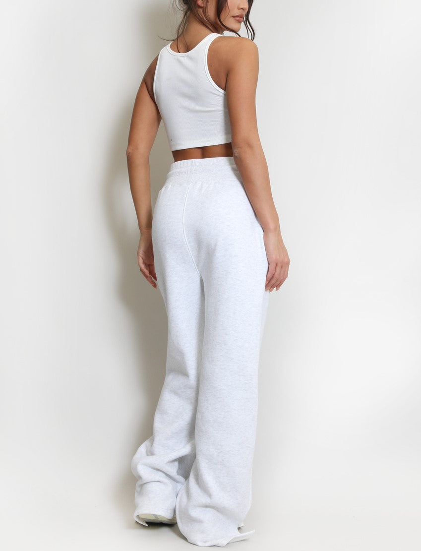 Wide Leg Split Hem Jogger