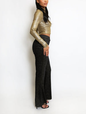 Embellished Flare Trouser