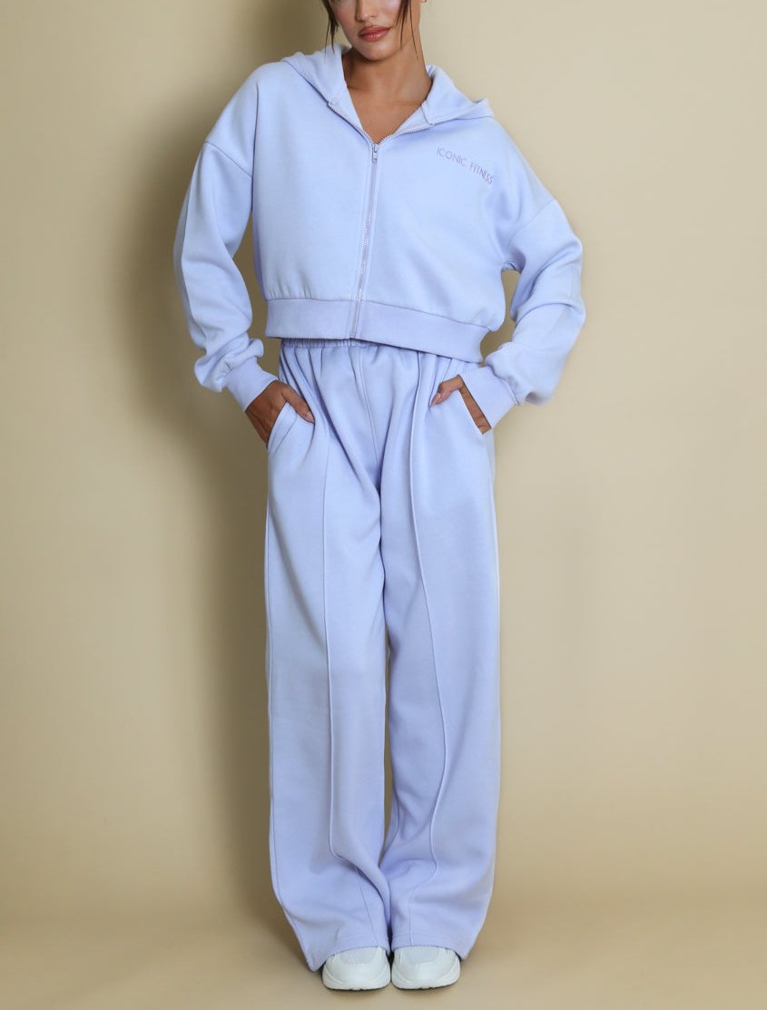 Iconic Hooded And Wide Leg Jogger Set