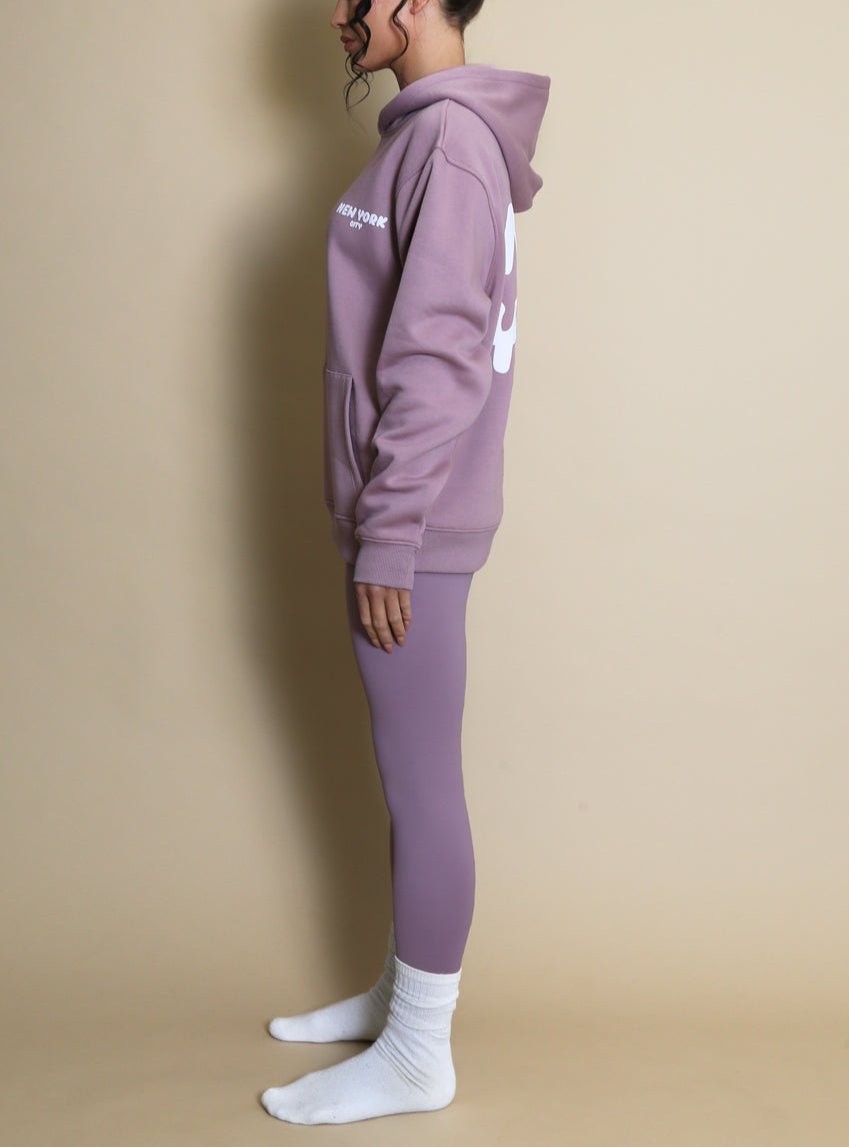 New York Bubble Print Hooded Sweatshirt
